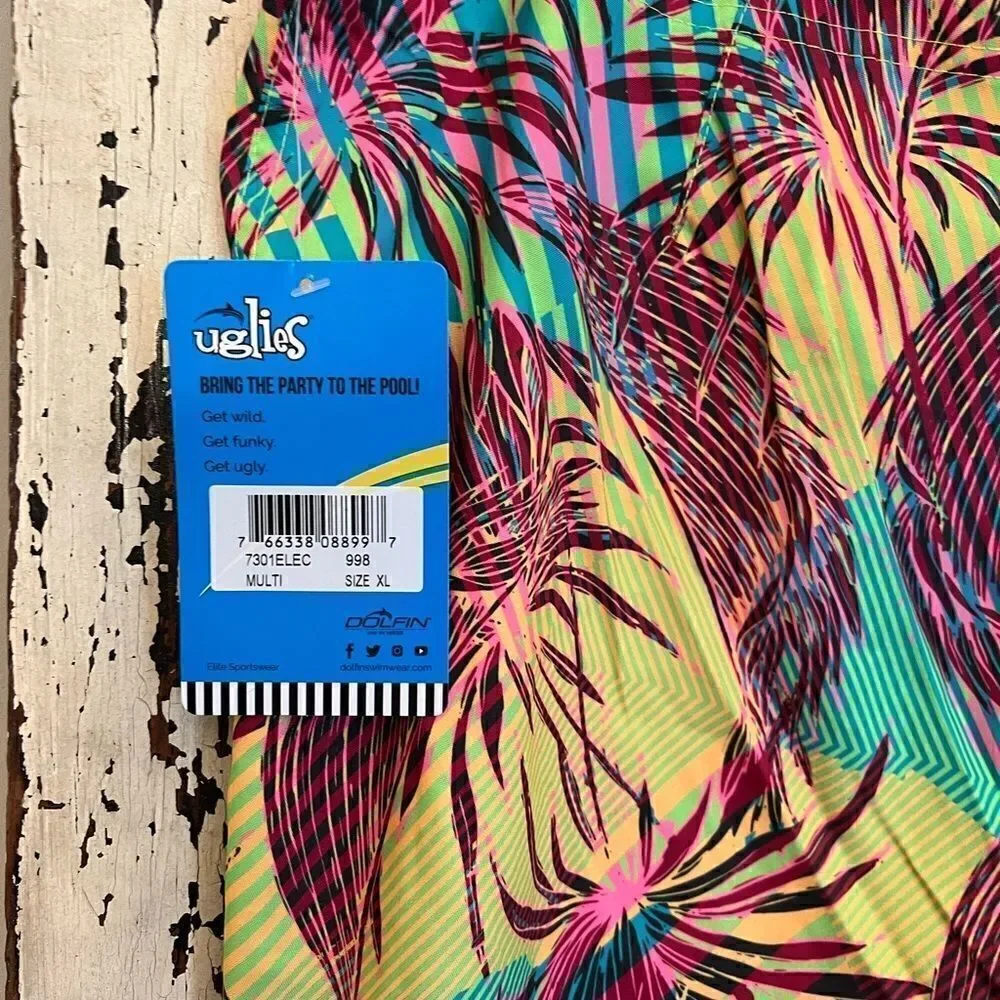 Dolfin Uglies board shorts. Men’s XL. Colorful. Beach swim. Trunks. Resort.